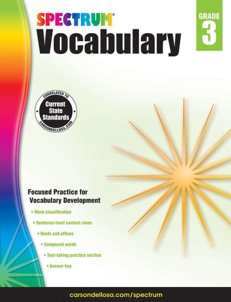 Spectrum Vocabulary Grade 3 - Spectrum - Livros - Carson Dellosa - 9781483811901 - 15 de agosto de 2014