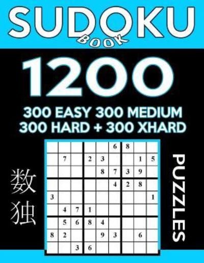 Cover for Sudoku Book · Sudoku Book 1,200 Puzzles, 300 Easy, 300 Medium, 300 Hard and 300 Extra Hard (Pocketbok) (2017)