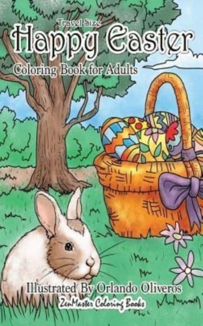 Cover for Zenmaster Coloring Books · Happy Easter Coloring Book for Adults Travel Size (Paperback Book) (2018)