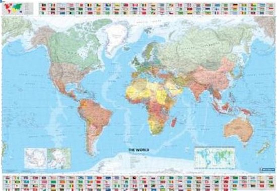 Michelin: The World Flat Map - Michelin - Livros - Michelin - 9782061009901 - 31 de março de 2022