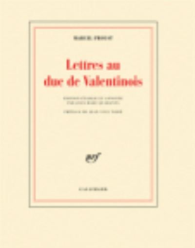 Cover for Marcel Proust · Lettres au duc de Valentinois (MERCH) (2016)