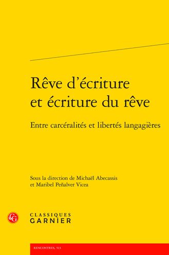 Cover for Michael Abecassis · Reve d'Ecriture Et Ecriture Du Reve (Paperback Book) (2021)