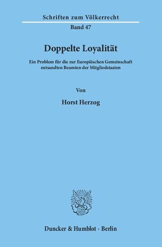 Cover for Herzog · Doppelte Loyalität. (Bog) (1975)