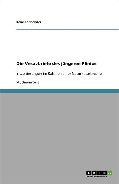 Cover for Faßbender · Die Vesuvbriefe des jüngeren (Book) [German edition] (2009)