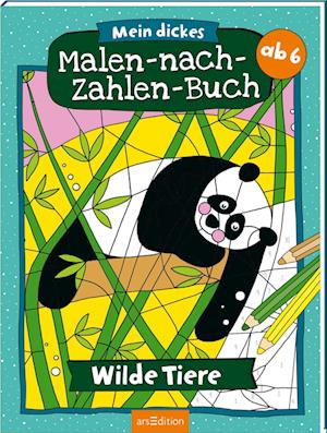 Cover for Petra Theissen · Mein dickes Malen-nach-Zahlen-Buch – Wilde Tiere (Bok) (2025)