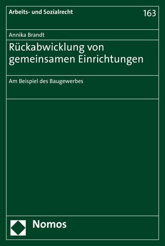 Cover for Brandt · Rückabwicklung von gemeinsamen E (Bok) (2020)