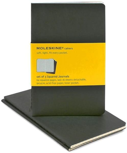 Cover for Moleskine · Moleskine Squared Cahier - Black Cover (3 Set) - Moleskine Cahier (Book pack) (2004)
