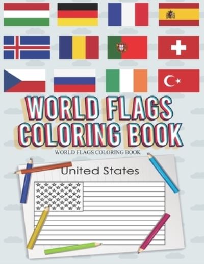 Cover for Barkoun Press · World Flags Coloring Book (Paperback Book) (2020)