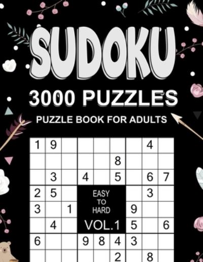 Cover for Figueroa Bowers · 3000 Sudoku Puzzles Easy to Hard (Paperback Book) (2020)