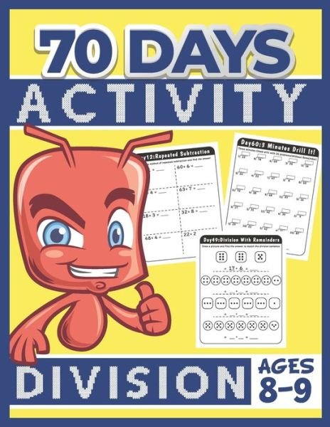 Cover for Tuebaah · 70 Days Activity Division for Kids Ages 8-9 (Paperback Bog) (2020)