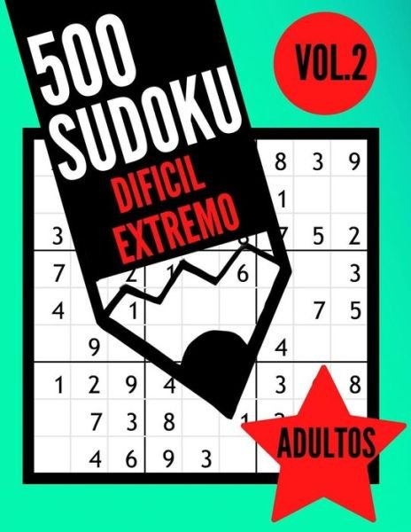 Cover for Bma Library · 500 Sudoku dificil extremo adultos Vol.2 (Pocketbok) (2020)