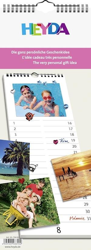 Heyda 2070491Kreativkalender weiß Streifenkalender - Baier & Schneider - Merchandise - Baier & Schneider - 4005329088902 - 20. maj 2018