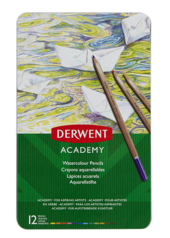 Cover for Derwent · Academy Watercolour Tin (12 Pcs) (605063) (Leksaker)