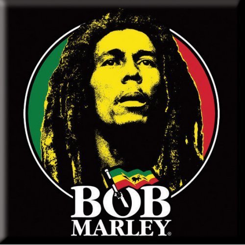 Bob Marley Fridge Magnet: Logo Face - Bob Marley - Merchandise - AMBROSIANA - 5055295381902 - 24. november 2014