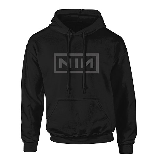 Cover for Nine Inch Nails · Classic Grey Logo (Hoodie) [size S] [Black edition] (2018)