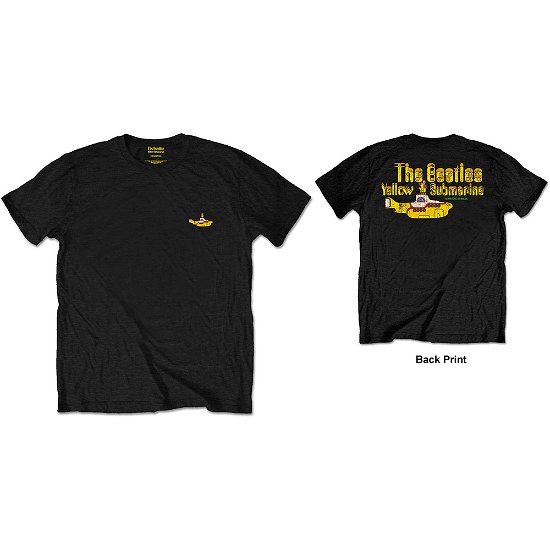Cover for The Beatles · The Beatles Unisex T-Shirt: Nothing Is Real (Back Print / Retail Pack) (T-shirt) [size S] [Black - Unisex edition]