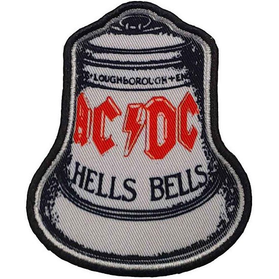 AC/DC Standard Printed Patch: Hells Bells White - AC/DC - Fanituote -  - 5056368695902 - 