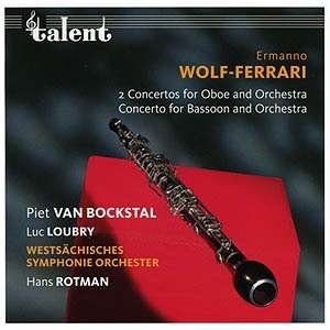 Cover for E. Wolf-Ferrari · 2 Concertos for Oboe &amp; Orchestra (CD) (2006)