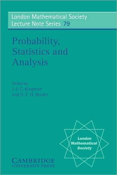 Cover for J F C Kingman · Probability, Statistics and Analysis - London Mathematical Society Lecture Note Series (Paperback Bog) (1983)