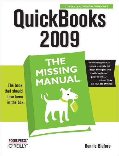 Cover for Bonnie Biafore · Quickbooks 2009: The Missing Manual (Paperback Book) (2008)