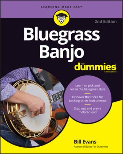 Cover for Bill Evans · Bluegrass Banjo For Dummies: Book + Online Video &amp; Audio Instruction (Paperback Bog) (2022)