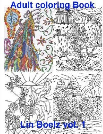 Cover for Lin Boelz · Adult Coloring book Chicken (Paperback Bog) (2016)