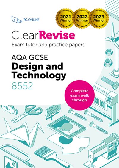 Cover for ClearRevise Exam Tutor AQA GCSE Design &amp; Technology 8552 (Paperback Book) (2023)