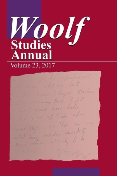 Cover for Mark Hussey · Woolf Studies Annual (Paperback Book) (2017)
