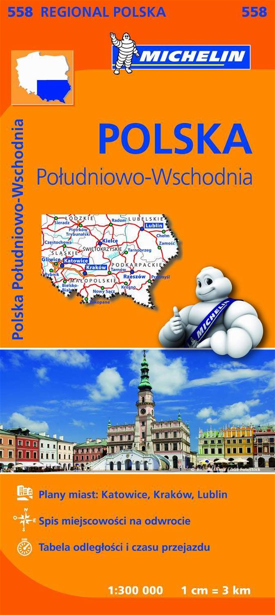 Cover for Michelin · Michelin Regional Maps: Poland South East (Gebundenes Buch) (2017)