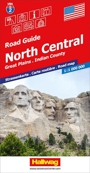 Cover for USA North Central - USA Road guides (Map) (2024)