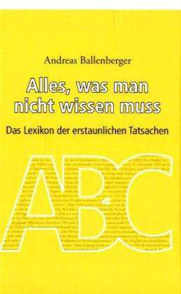 Cover for Ballenberger · Alles, was man nicht wisse (Book)