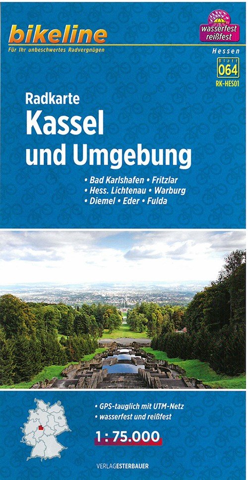 Cover for Esterbauer · Radkarte Kassel und Umgebung: Bad Karlshafen, Fritzlar, Hess. Lichtenau, Warburg, Diemel, Eder, Fulda, Bikeline blatt 64 (Bog) (2014)