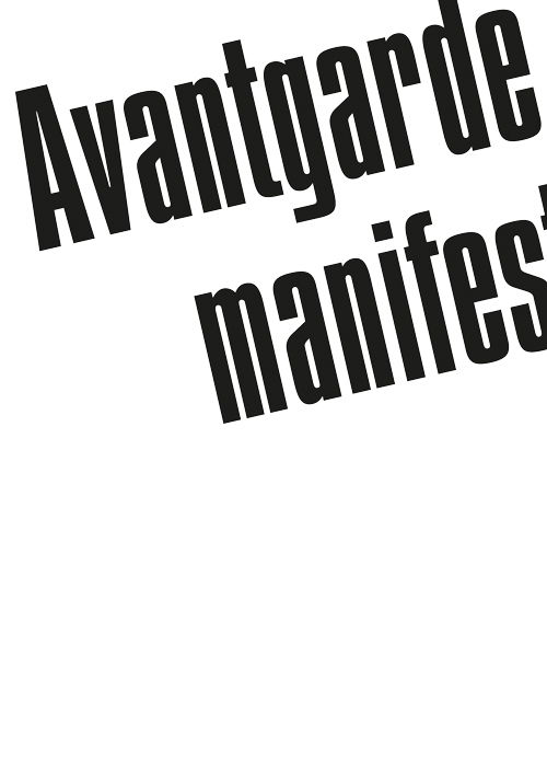 Cover for Mikkel Bolt · Avantgardemanifester (Sewn Spine Book) [1e uitgave] (2019)