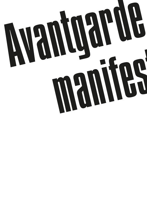 Cover for Mikkel Bolt · Avantgardemanifester (Hæftet bog) [1. udgave] (2019)