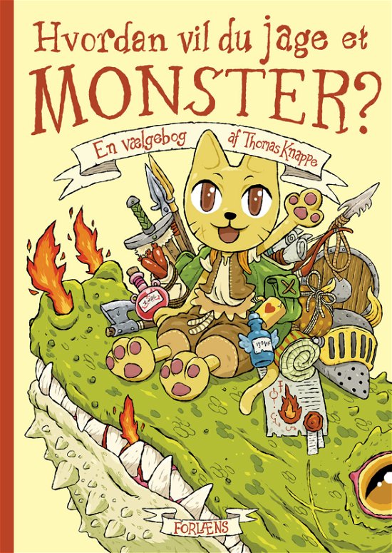 Cover for Thomas Knappe · Hvordan vil du jage et monster? (Hardcover Book) [1º edição] (2023)