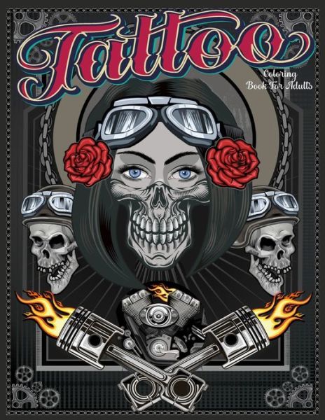 Cover for Tattoo Book · Tattoo Coloring Book For Adults (Paperback Book) (2021)