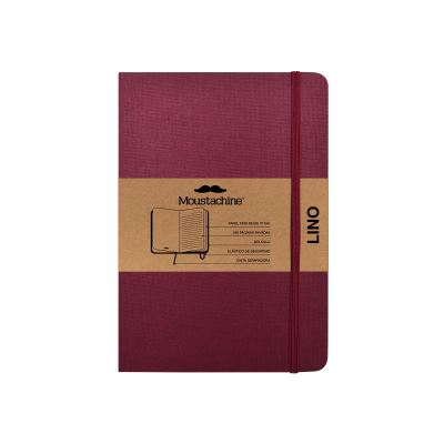 Cover for Moustachine · Moustachine Classic Linen Medium Burgundy Ruled Flex (Book) (2024)