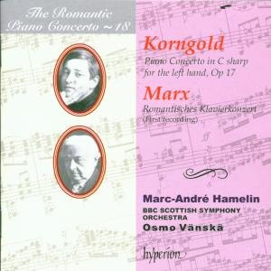 Korngoldmarxthe Romantic Piano Conc 18 - Hamelinbbc Ssovanska - Music - HYPERION - 0034571169903 - February 2, 1998