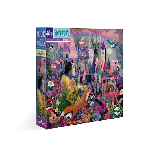 Cover for Eeboo · Puzzle 1000 Pcs - Cat And Castle - (epztcac) (Legetøj)