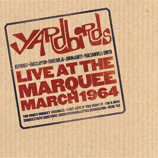 Cover for Yardbirds · Live At The Marquee (LP) (2023)