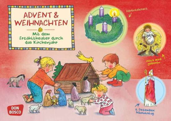 Advent und Weihnachten. Kamishibai Bildkartenset. - Hebert, Esther; Rensmann, Gesa - Produtos - Don Bosco Medien GmbH - 4260179515903 - 