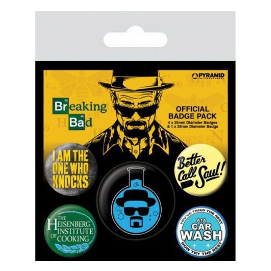 Cover for Breaking Bad · Breaking Bad - Heisenberg Flask (Pin Badge Pack) (MERCH)