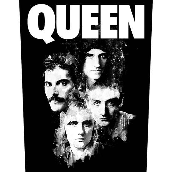 Queen Back Patch: Faces - Queen - Fanituote - ROCKOFF - 5055339778903 - maanantai 19. elokuuta 2019