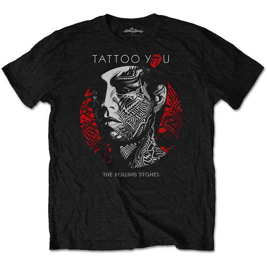 Cover for The Rolling Stones · The Rolling Stones Unisex T-Shirt: Tattoo You Circle (Black) (T-shirt) [size XXL] [Black - Unisex edition] (2019)