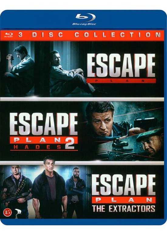 Cover for Escape Plan 1-3 (3-bd) (Blu-ray) (2021)