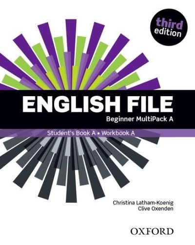 Cover for Oxford · English File: Beginner: Student's Book / Workbook MultiPack A - English File (Pocketbok) [3 Revised edition] (2019)