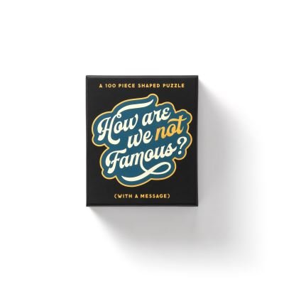 Cover for Brass Monkey · How Are We Not Famous? 100 Piece Mini Shaped Puzzle (GAME) (2021)