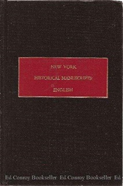 New York Historical Manuscripts - Florence - Bøger - Syracuse University Press - 9780806309903 - 30. juni 2006