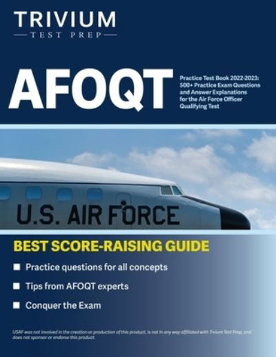 AFOQT Practice Test Book 2022-2023 - Simon - Kirjat - Trivium Test Prep - 9781637980903 - sunnuntai 20. maaliskuuta 2022