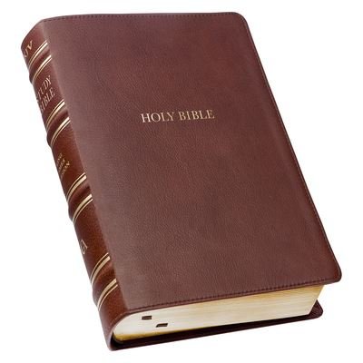 Cover for Christian Art Publishers · KJV Study Bible, Standard Print Premium Full Grain Leather w/Thumb Index, King James Version Holy Bible, Saddle Tan (Läderbok) (2023)